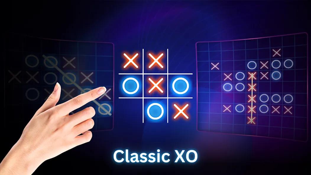 Tic Tac Toe 2 Player: XO Game (Тик Так Тоу 2 игрока)  [МОД Много денег] Screenshot 2