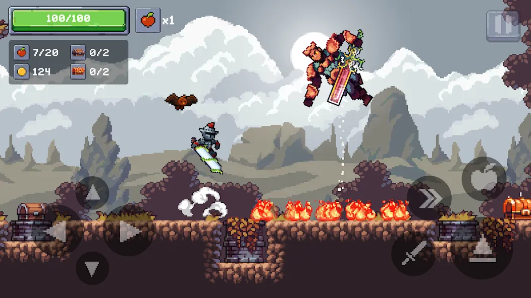 Apple Knight 2: Action Game (Эппл Найт)  [МОД Все открыто] Screenshot 1