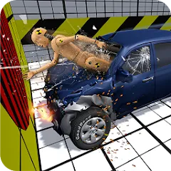 Взломанная Car Crash Test Simulator  [МОД Много денег] - полная версия apk на Андроид