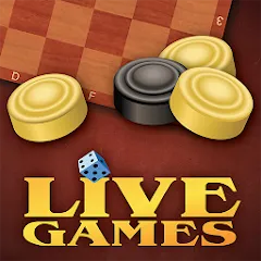 Взломанная Checkers LiveGames online  [МОД Все открыто] - стабильная версия apk на Андроид