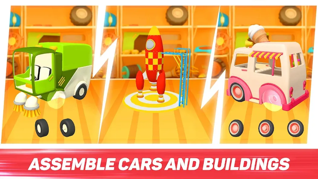 Leo Runner: car games for kids  [МОД Все открыто] Screenshot 2