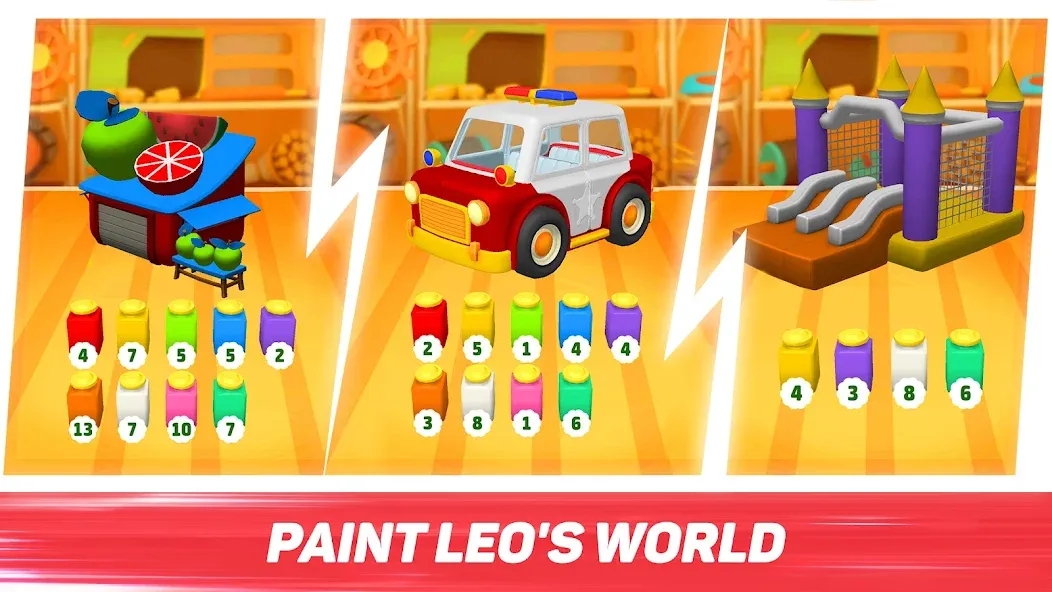 Leo Runner: car games for kids  [МОД Все открыто] Screenshot 3