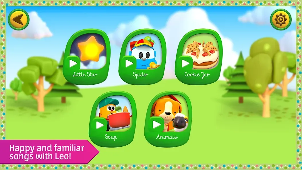 Leo kids songs and music games  [МОД Бесконечные монеты] Screenshot 4