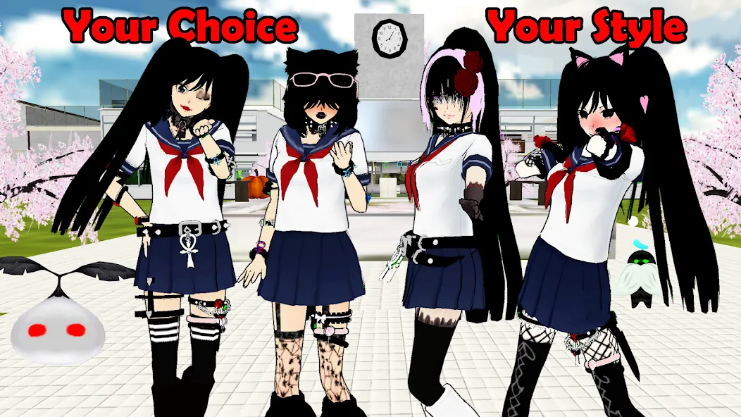 SchoolGirl AI 3D Anime Sandbox (Школьница  3D аниме песочница)  [МОД Unlocked] Screenshot 5