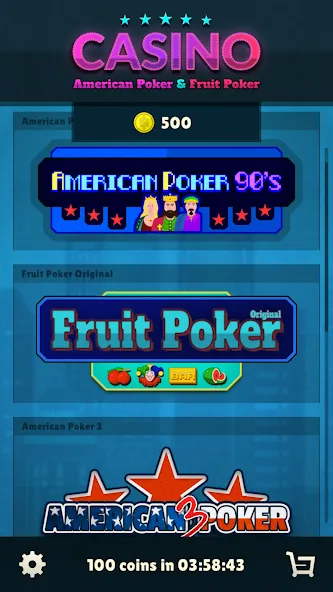 American Poker 90's Casino  [МОД Все открыто] Screenshot 1