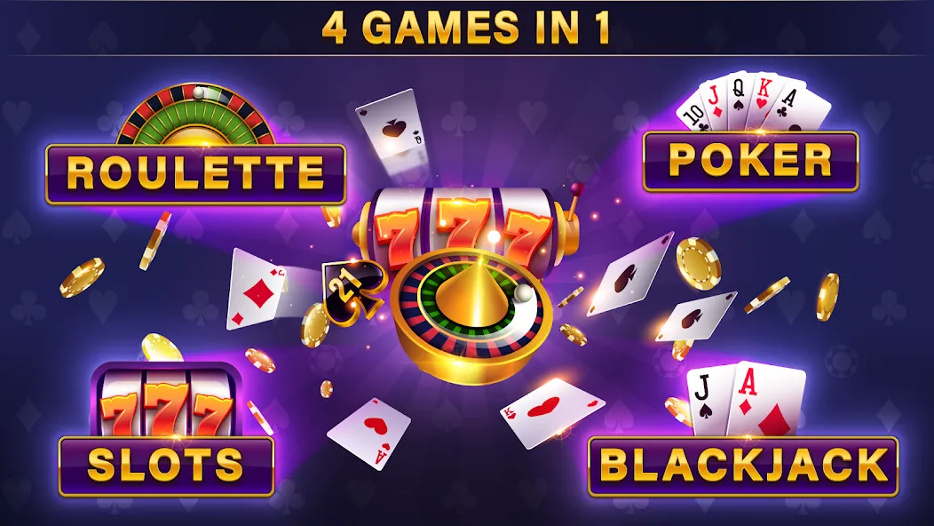 Casino All Star: Poker & Slots (Казино Олл Стар)  [МОД Mega Pack] Screenshot 1