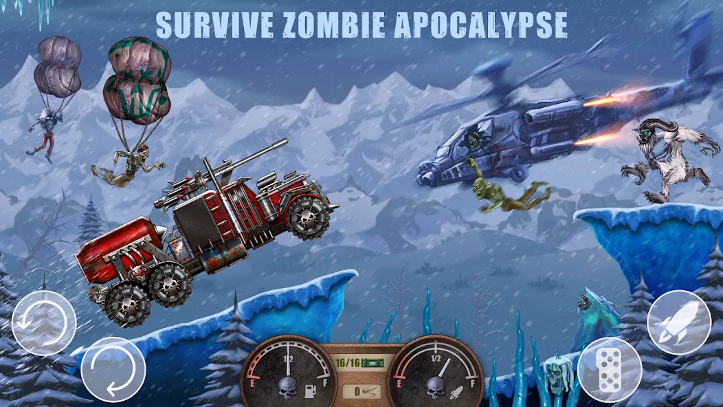 Zombie Hill Racing: Earn Climb (Зомби Хилл Рейсинг)  [МОД Много денег] Screenshot 2