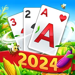 Взломанная Solitaire Tripeaks - Farm Trip (Фарм Джорни)  [МОД Unlimited Money] - стабильная версия apk на Андроид