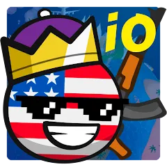 Скачать взломанную Country Balls Io: Battle Arena (Кантри Болс Ио)  [МОД Unlocked] - полная версия apk на Андроид