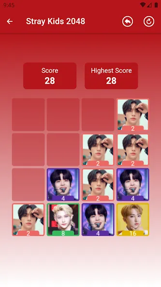 Stray Kids 2048 Game (Стрей Кидз 2048 игра)  [МОД Меню] Screenshot 4