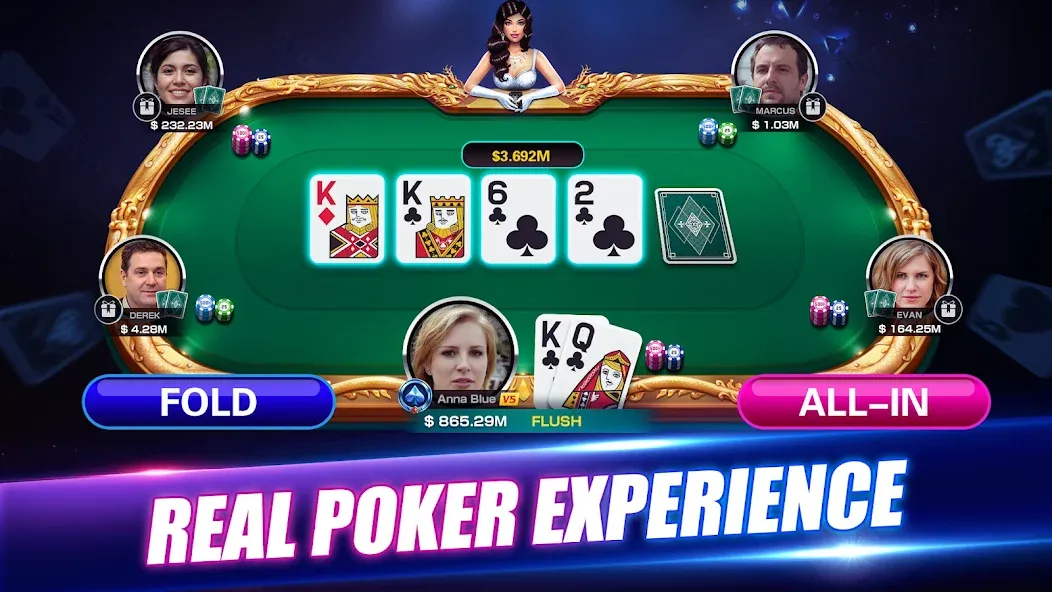 Winning Poker™ - Texas Holdem (Виннинг Покер)  [МОД Бесконечные деньги] Screenshot 1