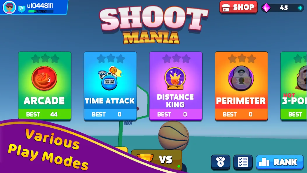 Shoot Challenge Basketball (Шут Челлендж Баскетбол)  [МОД Все открыто] Screenshot 2