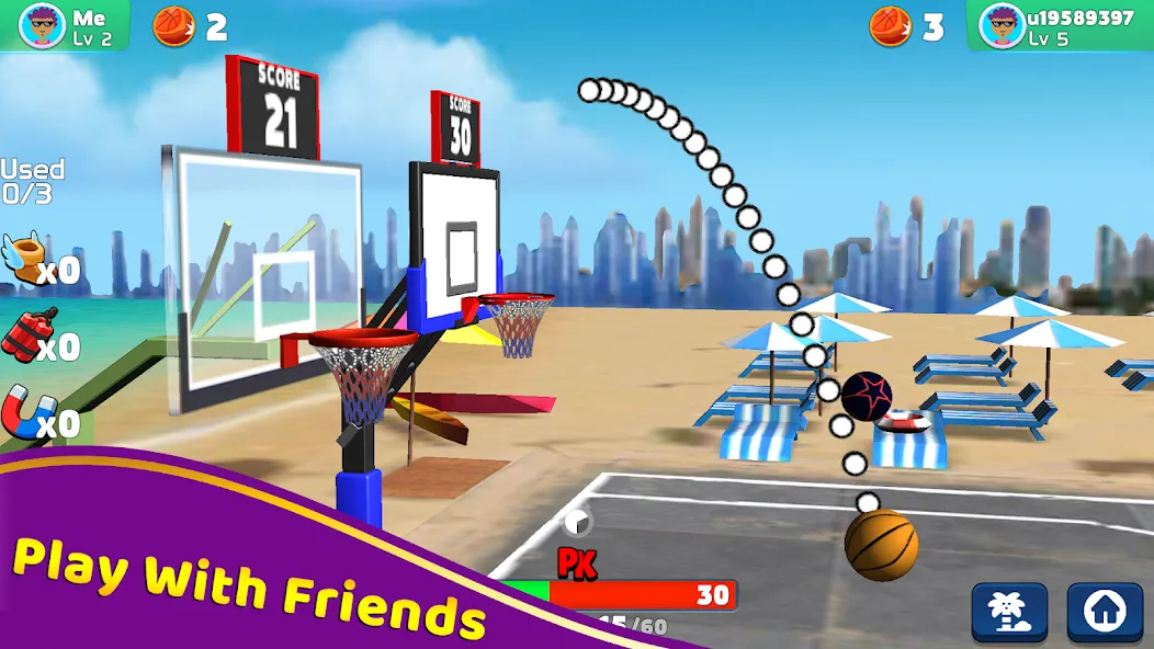 Shoot Challenge Basketball (Шут Челлендж Баскетбол)  [МОД Все открыто] Screenshot 5