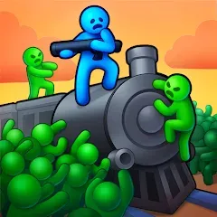 Скачать взлом Train Defense: Zombie Game (Трейн Дефенс)  [МОД Много денег] - последняя версия apk на Андроид