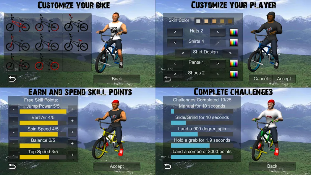 BMX Freestyle Extreme 3D (Фристайл Экстрим 3D)  [МОД Меню] Screenshot 5