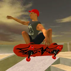 Скачать взломанную Skating Freestyle Extreme 3D (Скейтбординг Фристайл Экстрим 3D)  [МОД Все открыто] - последняя версия apk на Андроид
