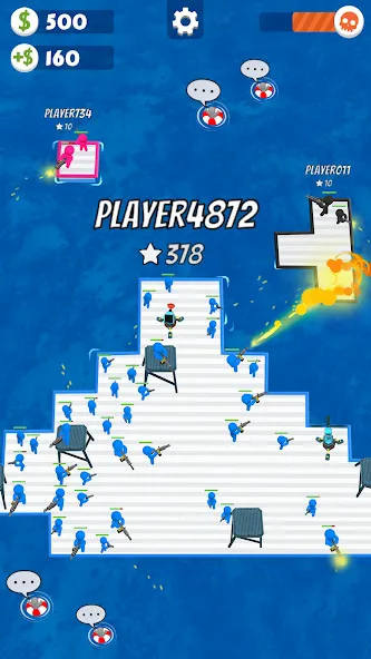 War of Rafts: Crazy Sea Battle (Война плотов)  [МОД Все открыто] Screenshot 5
