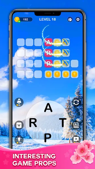 Word Connect - Train Brain (Ворд Коннект)  [МОД Много монет] Screenshot 3