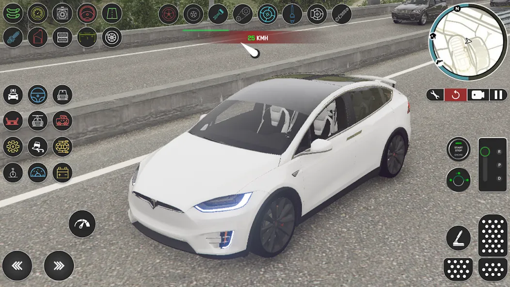 Electric Tesla Model X Driver (Электрический водитель   )  [МОД Много монет] Screenshot 3